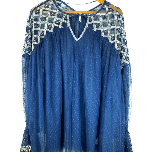 Free People Joyride sheer long sleeve top - Picture 3 of 7